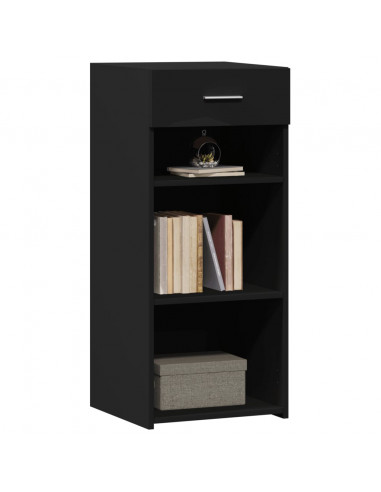 Credenza Nera 40x42,5x93 in Legno Multistrato