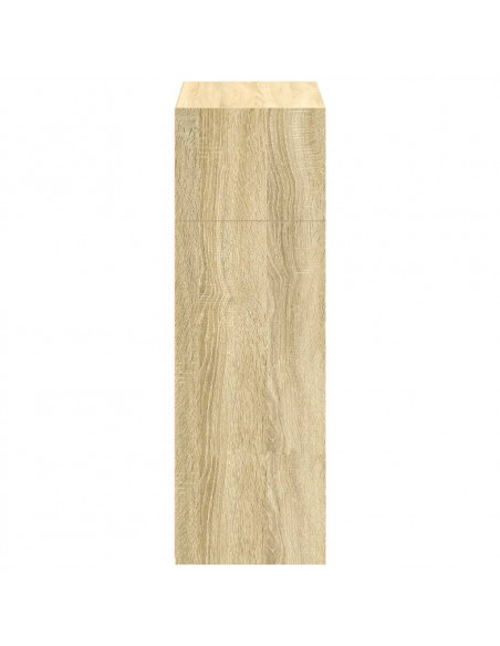 Credenza Rovere Sonoma 70x41x124 cm in Legno Multistrato