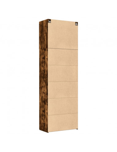 Credenza Rovere Fumo 80x42,5x249 cm in Legno Multistrato