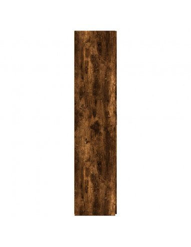 Credenza Rovere Fumo 80x42,5x185 cm in Legno Multistrato