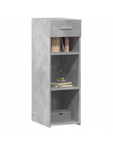 Credenza Grigio Cemento 30x42,5x93 cm in Legno Multistrato