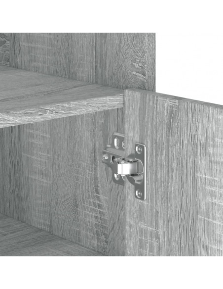 Credenza Grigio Sonoma 45x35x75 cm in Legno Multistrato
