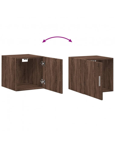 Mobile a Parete Rovere Marrone 40x42,5x40 cm Legno Multistrato
