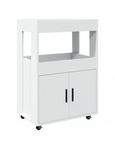 Carrello Bar Bianco 60x39,5x89 cm in Legno Multistrato 2