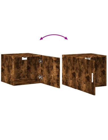 Mobile a Parete Rovere Fumo 45x42,5x40 cm in Legno Multistrato