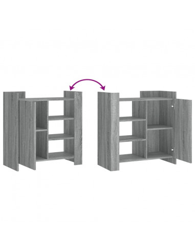 Credenza Grigio Sonoma 73,5x35x75 cm in Legno Multistrato