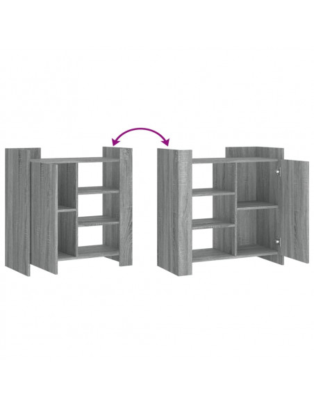 Credenza Grigio Sonoma 73,5x35x75 cm in Legno Multistrato