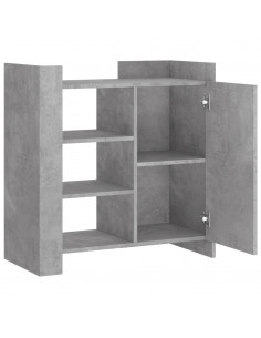 Credenza Grigio Cemento 73,5x35x75 cm in Legno Multistrato 2