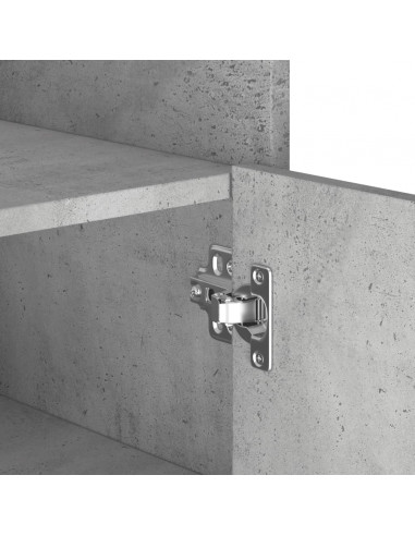 Credenza Grigio Cemento 73,5x35x75 cm in Legno Multistrato