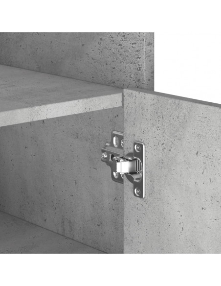 Credenza Grigio Cemento 73,5x35x75 cm in Legno Multistrato