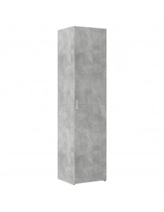 Credenza Grigio Cemento 45x42,5x185 cm in Legno Multistrato 2