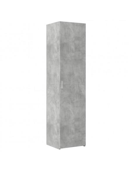 Credenza Grigio Cemento 45x42,5x185 cm in Legno Multistrato