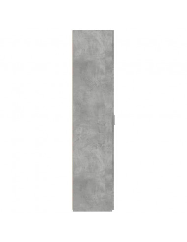 Credenza Grigio Cemento 45x42,5x185 cm in Legno Multistrato