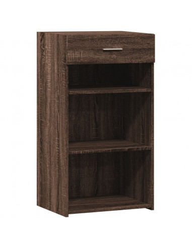 Credenza Rovere Marrone 50x42,5x93 cm in Legno Multistrato