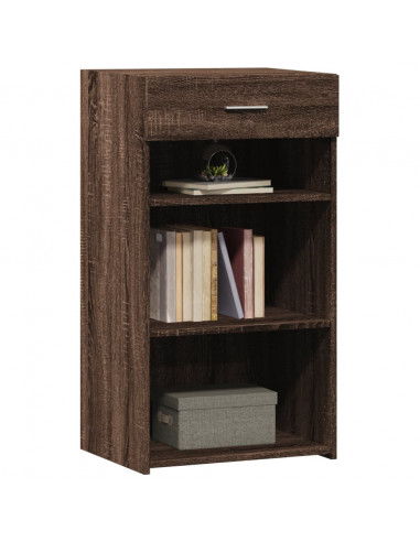 Credenza Rovere Marrone 50x42,5x93 cm in Legno Multistrato