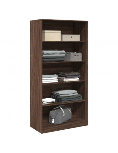 Armadio Rovere Marrone 100x50x200 cm in Legno Multistrato