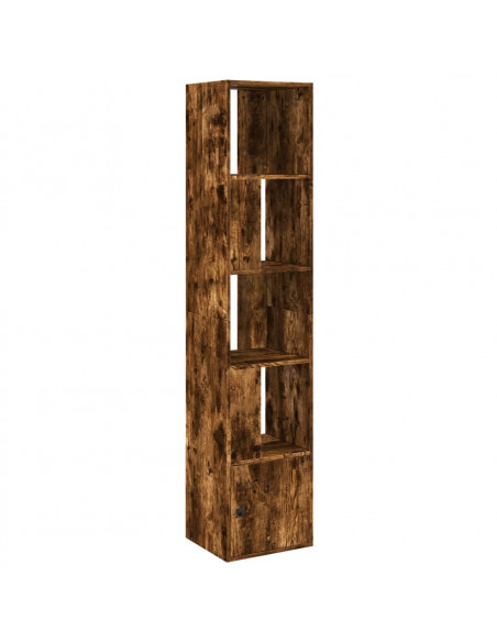 Libreria Rovere Fumo 40x36x189 cm in Legno Multistrato