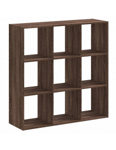 Libreria Rovere Marrone 102x32x102 cm in Legno Multistrato 2