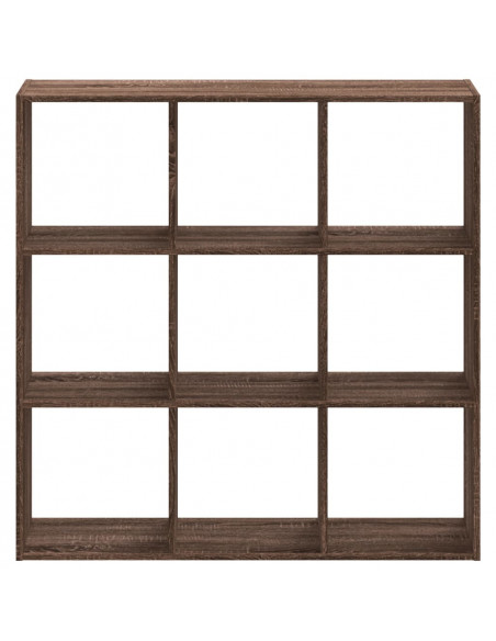 Libreria Rovere Marrone 102x32x102 cm in Legno Multistrato