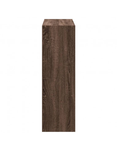 Libreria Rovere Marrone 102x32x102 cm in Legno Multistrato