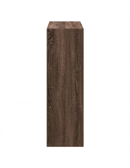 Libreria Rovere Marrone 102x32x102 cm in Legno Multistrato