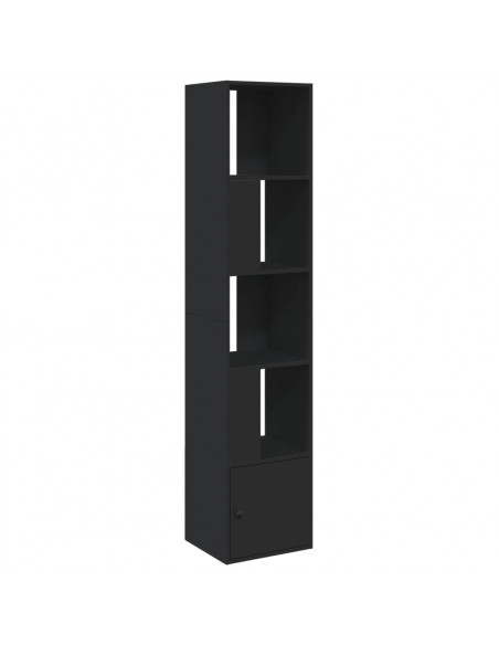 Libreria Nera 40x36x189 cm in Legno Multistrato