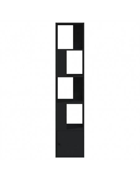 Libreria Nera 40x36x189 cm in Legno Multistrato