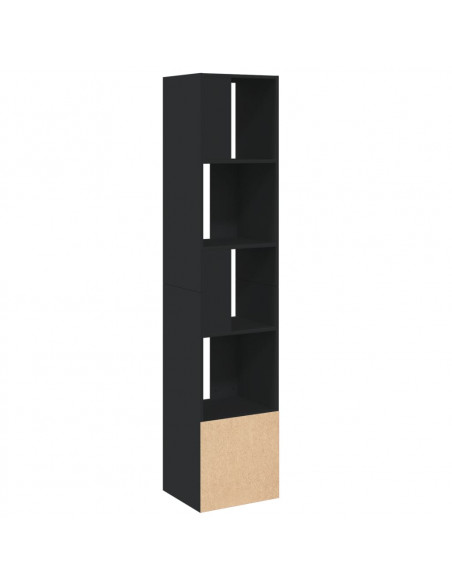 Libreria Nera 40x36x189 cm in Legno Multistrato