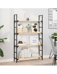 Piano per Tavolo 80x20x2cm Rettangolare Legno Massello Acacia 2