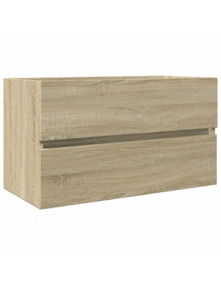 Set Mobili da Bagno 2 pz in Ceramica e Legno Multistrato