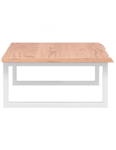 Ripiano a Parete per Lavabo in Acciaio e Massello di Rovere