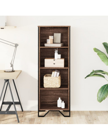 Libreria Rovere Marrone 50x31x137,5 cm in Truciolato