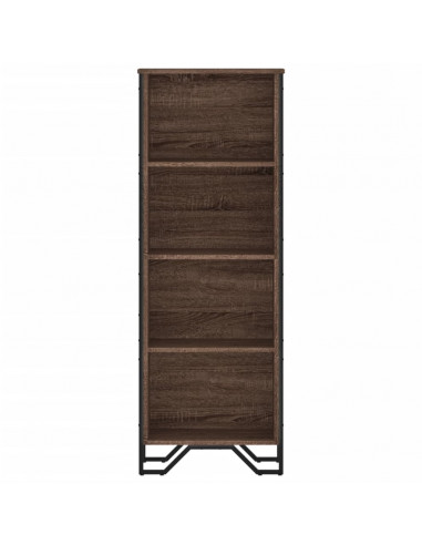 Libreria Rovere Marrone 50x31x137,5 cm in Truciolato