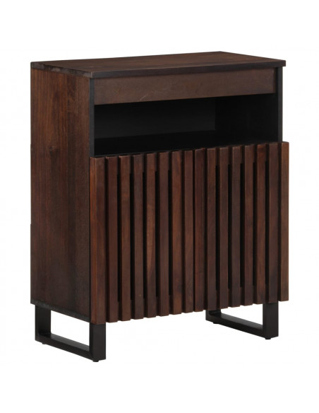 Credenza Marrone 60x34x75 cm in Legno Massello di Mango