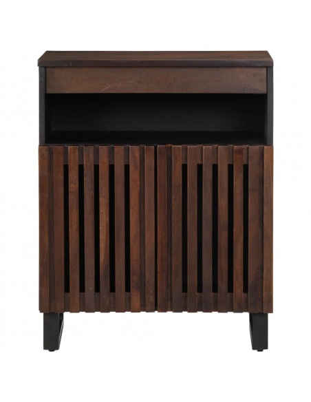 Credenza Marrone 60x34x75 cm in Legno Massello di Mango