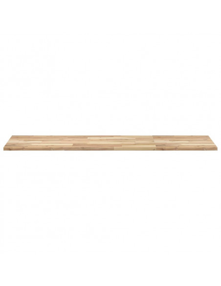 Piano da Bagno Non Trattato 160x50x2cm Legno Massello di Acacia