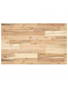 Piano da Bagno Non Trattato 160x50x4cm Legno Massello di Acacia 2