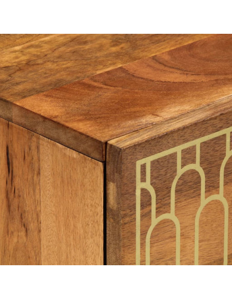 Credenza 40x33x75 cm in Legno Massello di Mango