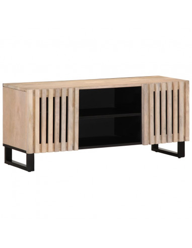 Mobile Porta TV 105x34x46 cm in Legno Massello di Mango