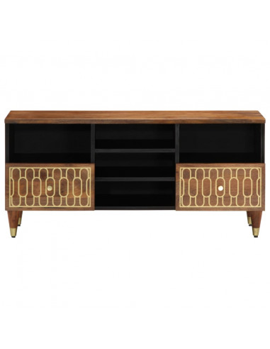 Mobile Porta TV 100x33x46 cm in Legno Massello di Mango