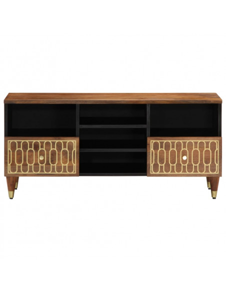 Mobile Porta TV 100x33x46 cm in Legno Massello di Mango