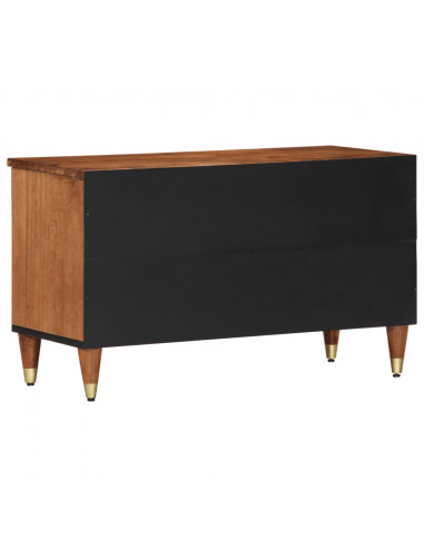 Mobile Porta TV 80x33x46 cm in Legno Massello di Mango