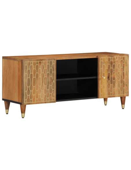 Mobile Porta TV 105x33x46cm in Legno Massello di Mango