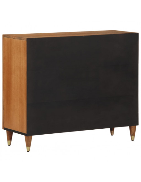 Credenza 90x33x75 cm in Legno Massello di Mango