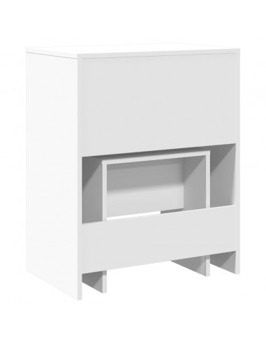 Toeletta e Sgabello Bianco 60x40x113,5 cm