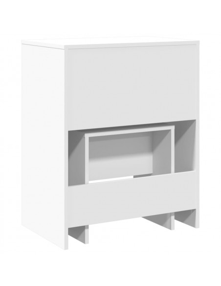 Toeletta e Sgabello Bianco 60x40x113,5 cm