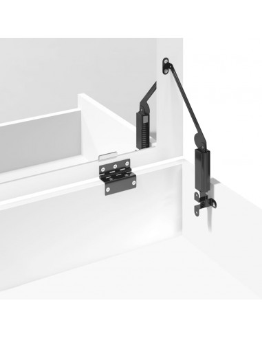 Toeletta e Sgabello Bianco 60x40x113,5 cm