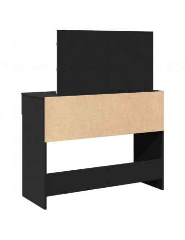 Toeletta con LED Nero 100x40x120 cm