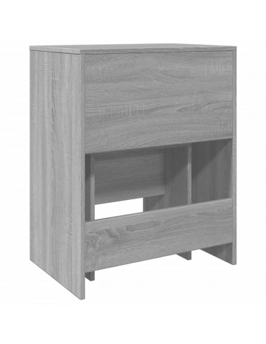 Toeletta e Sgabello Grigio Sonoma 60x40x113,5 cm