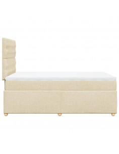 Giroletto a Molle con Materasso Crema 120x200 cm in Tessuto 2